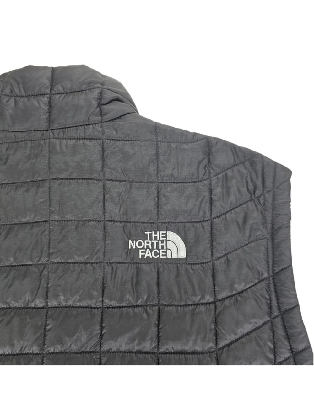 The North Face ThermoBall Trekker Vest Mens L Black Full Zip Packable Insulated